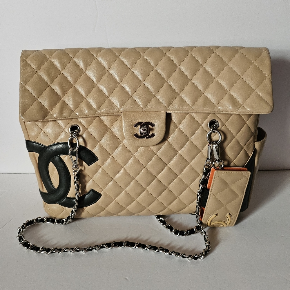 Authentic Chanel Ligne Cambon Flap Tote (2005)